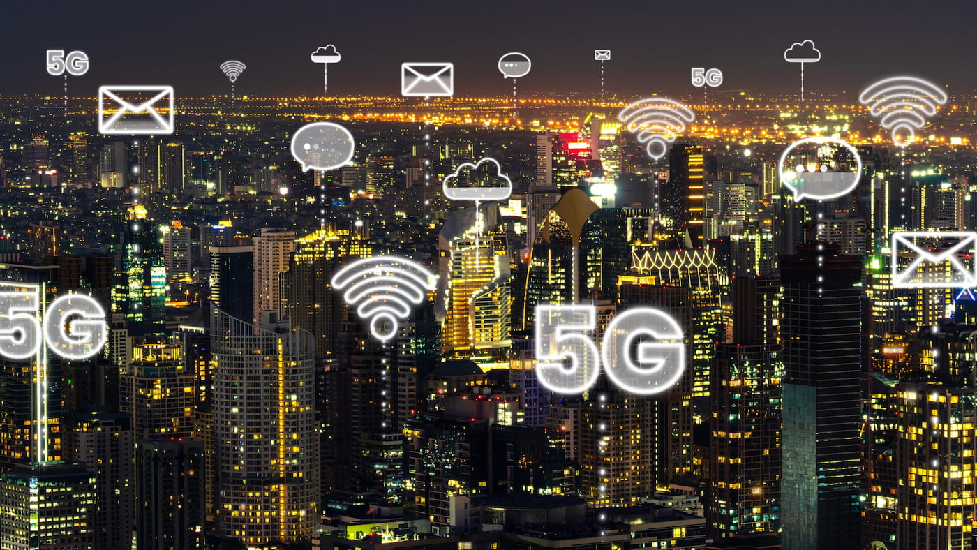 Imagem ilustrando os provedores de internet 5G