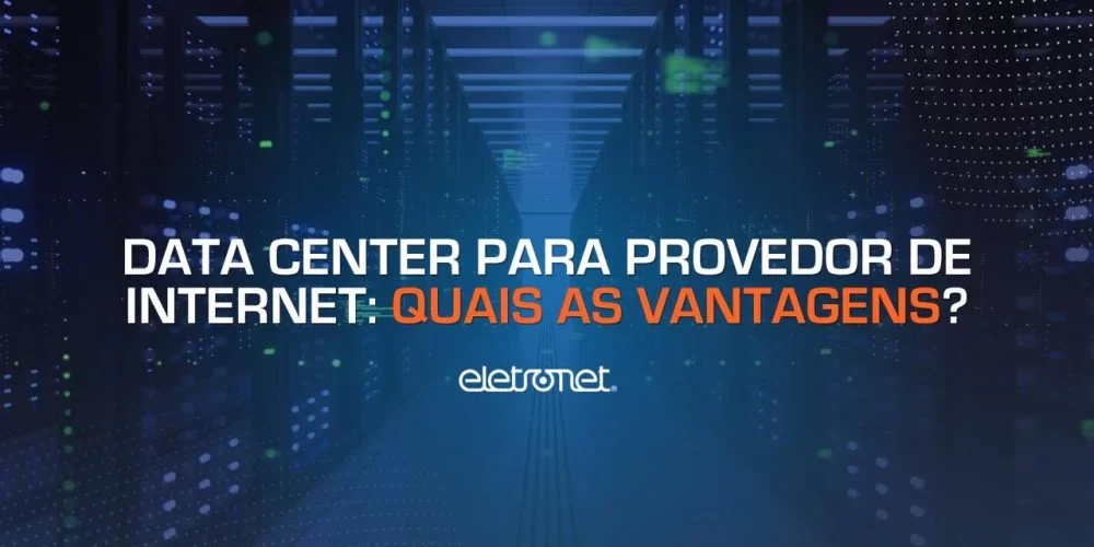 Imagem ilustrando um data center de provedor de internet.