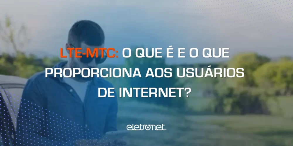 Homem utilizando seu celular em um local de baixa conectividade pois sabe o que é lte-mtc