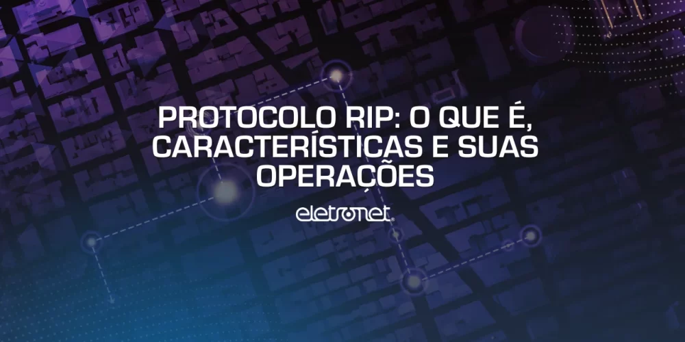 imagem simulando um roteamento dinâmico do protocolo RIP